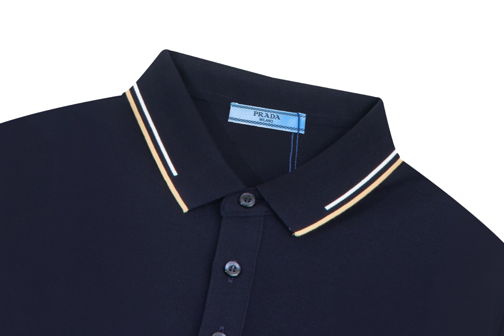 Prada  Men's Polo Shirt -  Breathable Pique Cotton  - #PradaPolo