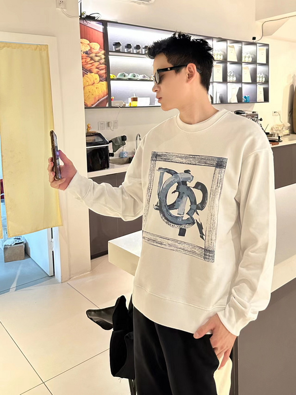 Ink Painting Cotton Crew Neck Sweatshirt - DIOR Inspired - Premium Quality