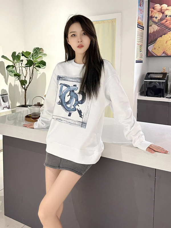 Ink Painting Cotton Crew Neck Sweatshirt - DIOR Inspired - Premium Quality