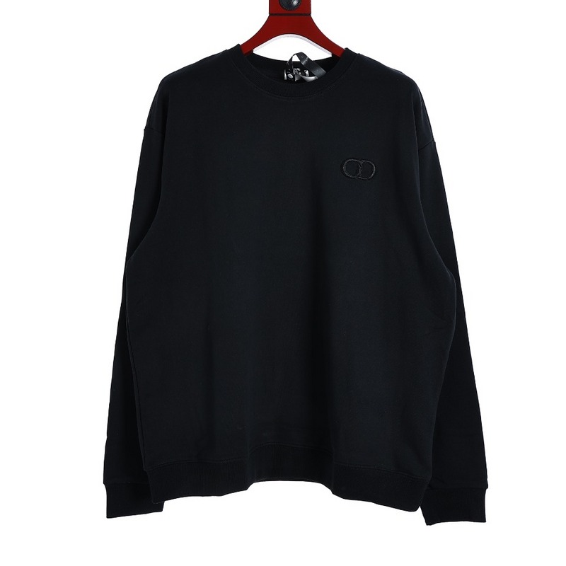 DIOR-Inspired Limited Edition Letter-Embroidered Logo Crew Neck Sweatshirt #CD EmbroiderySweatshirt