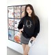 DIOR-Inspired Vintage Patch Embroidered Cotton Crew Neck Sweatshirt 