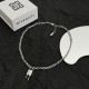 Chic Givenchy-Style Jewelry - Silver Chain with Logo Tag