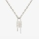 Chic Givenchy-Style Jewelry - Silver Chain with Logo Tag