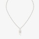 Chic Givenchy-Style Jewelry - Silver Chain with Logo Tag