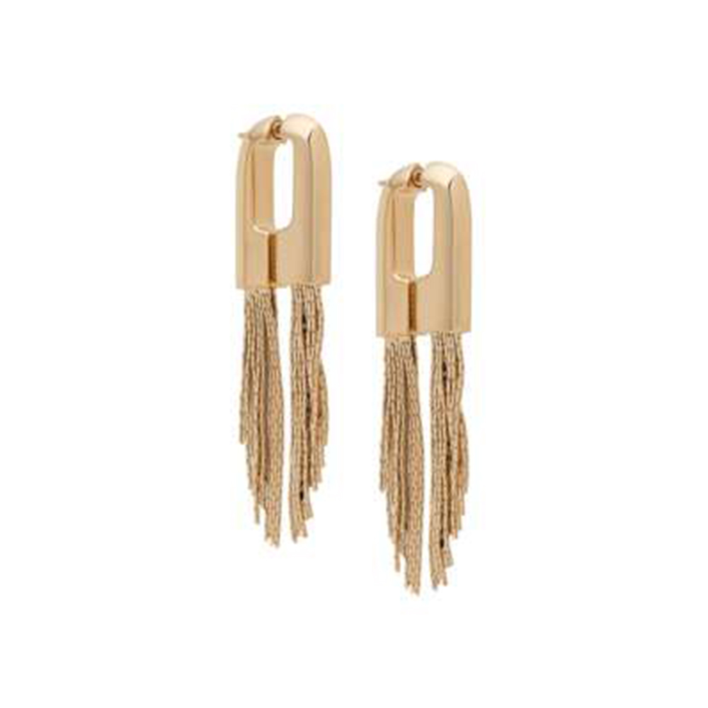 Chic Givenchy-Style Jewelry - Tassel Earrings with Gold Accents