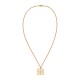 Chic Givenchy-Style Jewelry - Gold Necklace with Logo Tag