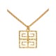 Chic Givenchy-Style Jewelry - Gold Necklace with Logo Tag