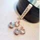 Givenchy's Rose Gold Earrings with Sparkling Crystals