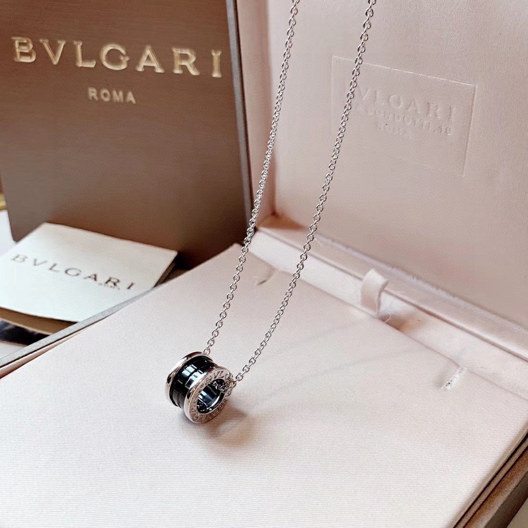 BvlgariNecklace - Silver and Black, Iconic Luxury Jewelry