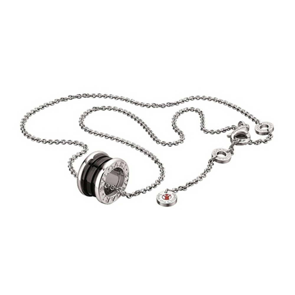 BvlgariNecklace - Silver and Black, Iconic Luxury Jewelry