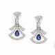 Bvlgari Earrings: Sparkling Sapphire and Diamond Drop Elegance!