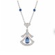 Bvlgari Earrings: Sparkling Sapphire and Diamond Drop Elegance!