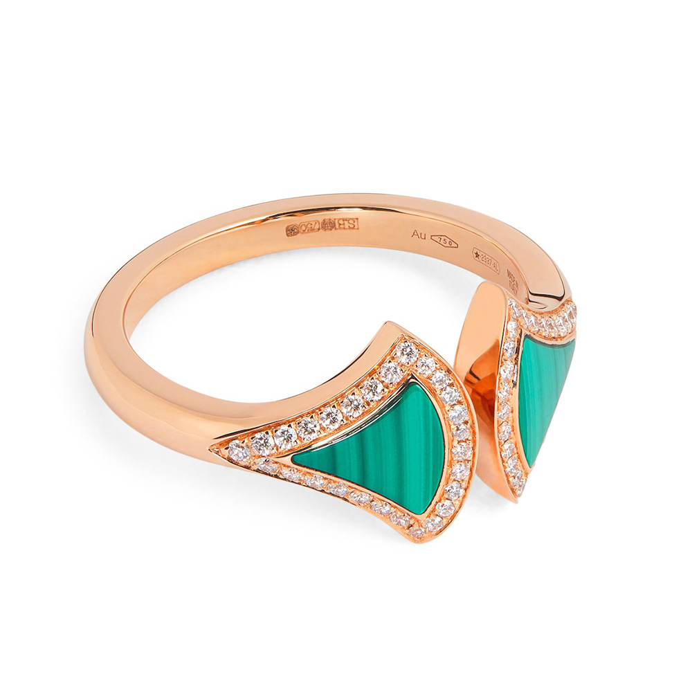 Bulgari Emerald Diamond Ring - Luxurious Jewelry for Women