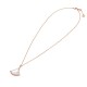 BvlgariInspiredNecklace - Rose Gold Fan Pendant, Timeless Elegance