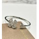 BvlgariInspiredBracelet - Silver with Sparkling Stones, High-End Fashion