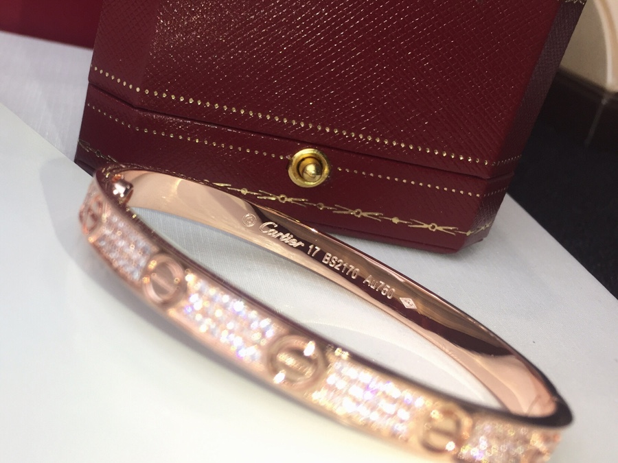 Elegant Rose Gold Cartier Bangle - Luxury Jewelry Must-Have