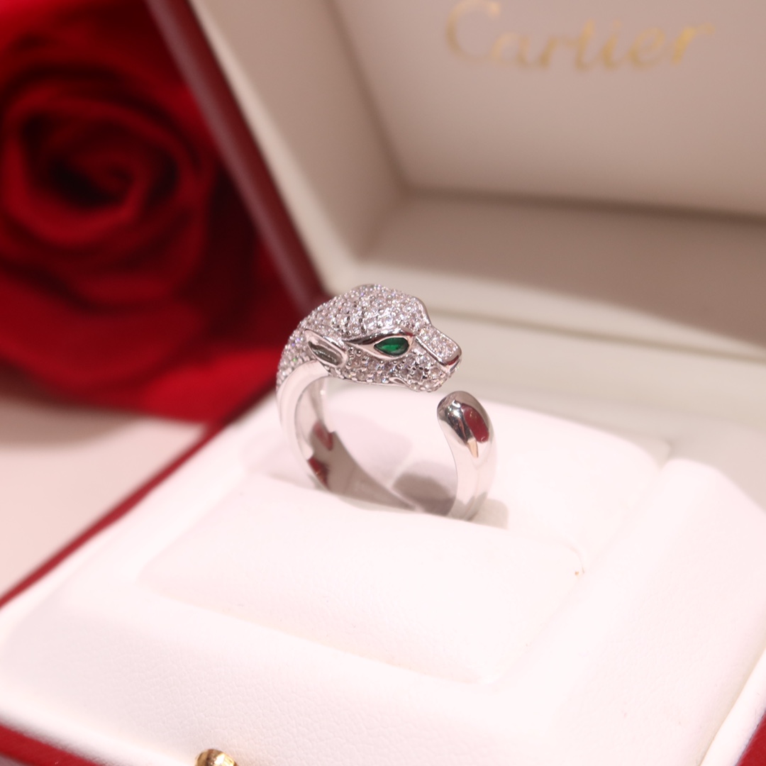 Cartier Luxury Ring - Panther Design, a Symbol of Power