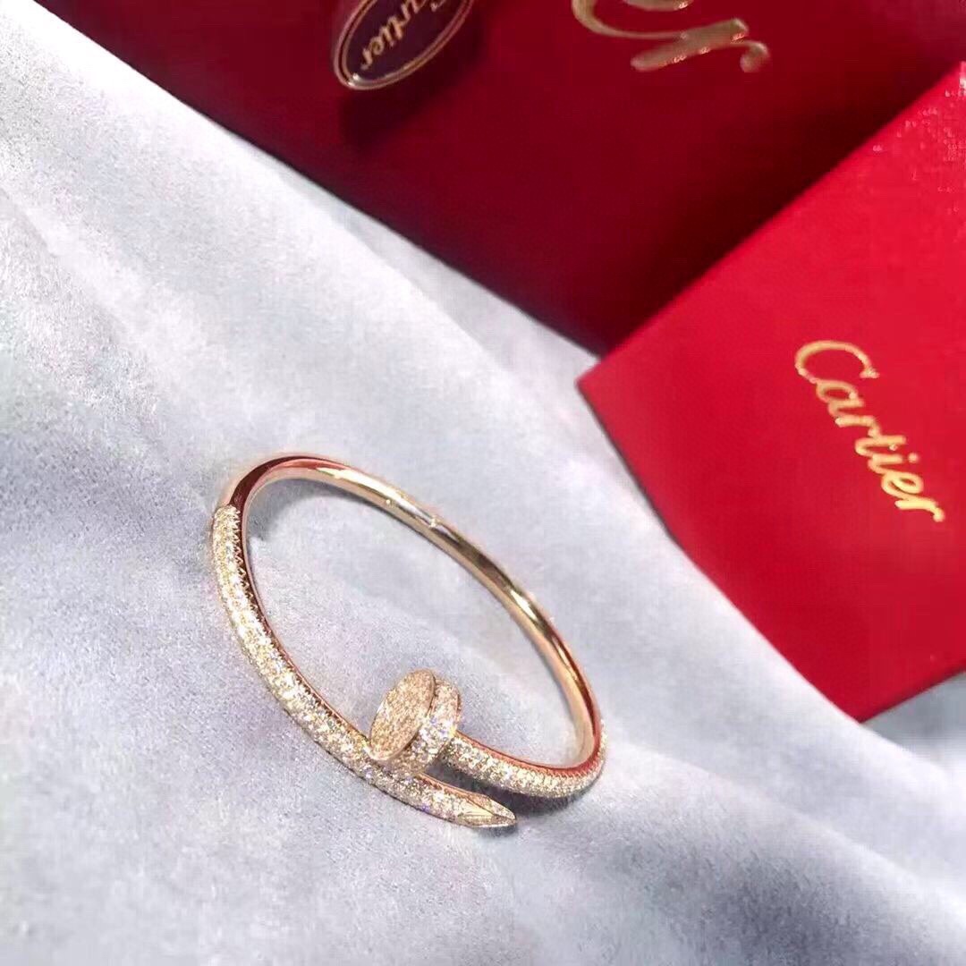 Cartier Love Bracelet - Rose Gold Pave Diamond