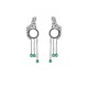 Cartier Panther Earrings - Green Gemstones and Diamonds