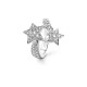 Elegant Chanel Ring - Star Design with Crystal Accents