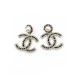 Chanel CC Logo Earrings - Pearl and Crystal Glamour