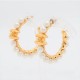 Chanel Pearl Hoop Earrings - Gold Tone Elegance