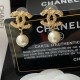 Chanel CC Earrings with Pearl Drops - Timeless Classic