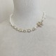 Chanel-Inspired Pearl Necklace - CC Logo with Crystal Accents