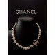 Chanel Pearl Necklace with CC Charm - Classic Elegance