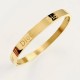 Dior-Inspired Gold Bangle Bracelet - Timeless Elegance