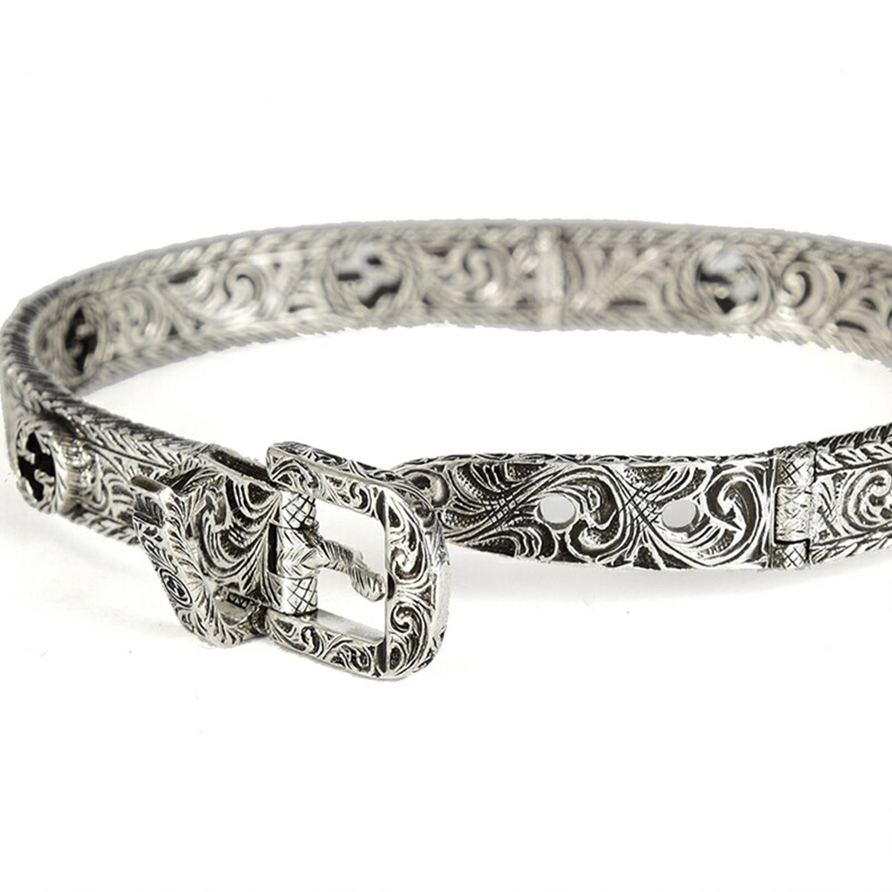 Gucci's Fashion Essential: Engraved Silver Bangle