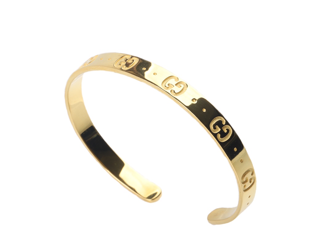 Gucci's Golden Elegance: Signature G Cuff Bracelet