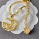 Gucci's Golden Elegance: Interlocking G Chain Necklace