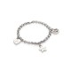 Gucci's Starry Charm: Silver Bracelet with G and Star Pendants