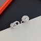 Hermès Minimalism: Silver 'H' Stud Earrings