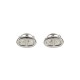 Hermès Minimalism: Silver 'H' Stud Earrings