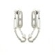 Hermès Silver Chain Earrings