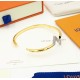 Louis Vuitton Initials Bangle - Gold Plated Luxury