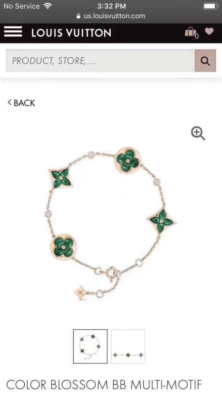 Green Enamel Bracelet - LV Design, Timeless Elegance