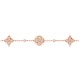 Trendy Gold Bracelet - LV Style Crystal Flowers, Must-Have