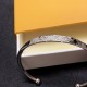 Silver Engraved LV Bangle - Trendy and Sophisticated, Fashion Statement