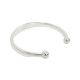 Silver Engraved LV Bangle - Trendy and Sophisticated, Fashion Statement