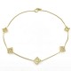 Loewe's Golden Elegance: Intricate Flower Necklace