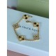 Van Cleef & Arpels Style Bracelet - Gold and Crystals, Chic and Sophisticate