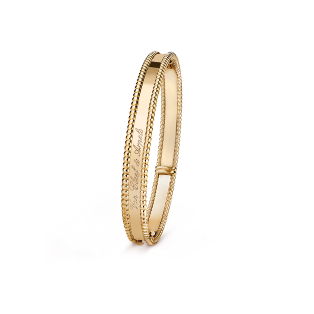 Trendy Gold Bangle - Van Cleef & Arpels Inspired, Timeless Accessory