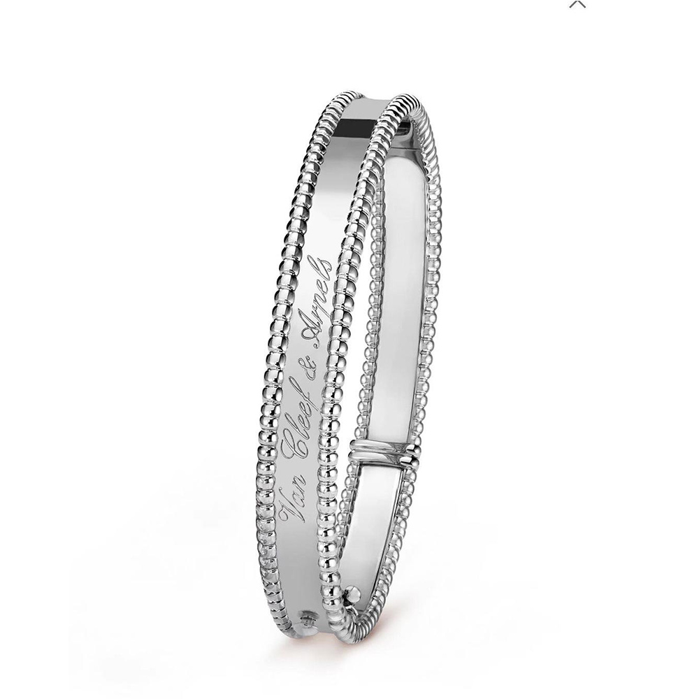 VanCleefArpelsBangle - Silver Tone, Classic Elegance