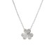 VanCleefArpelsInspiredNecklace - Silver Pave, Crystal Flower, Elegance