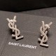 SaintLaurentEarrings - Crystal Studded, Luxury Fashion