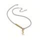 SaintLaurentNecklace - Silver Tone, Gold Accent, Luxury Jewelry