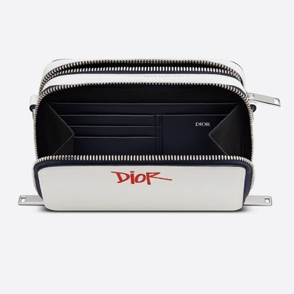 DiorWhiteBag - Red Graffiti Logo, Trendy and Chic